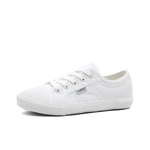 HUANQIU Canvas Shoes Women's Low-Top White