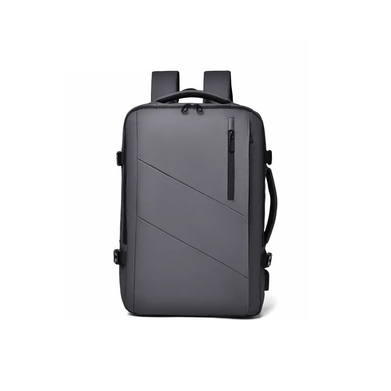 Dusen Kangaroo Oxford Backpack Regular Men's Black/Dark Gray-7