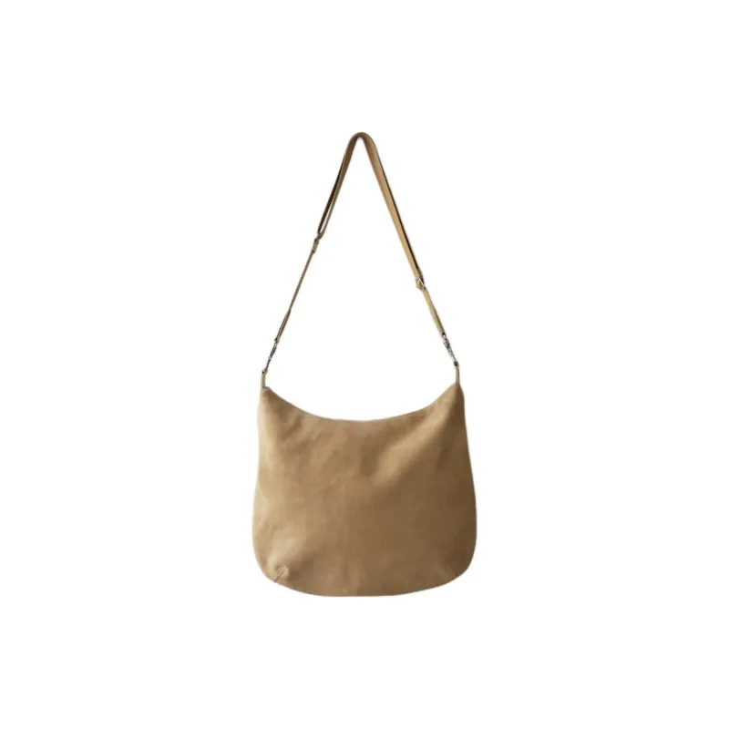 NOTHING WRITTEN Cow Leather Shoulder Bag Crossbody Bag Regular Unisex Beige-0
