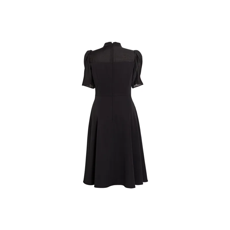 ROEYSHOUSE Short Sleeved Dresses Women's Black-1