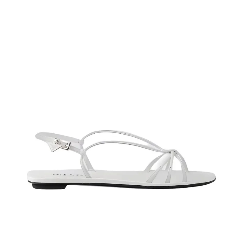 PRADA Flat Leather Sandals-1