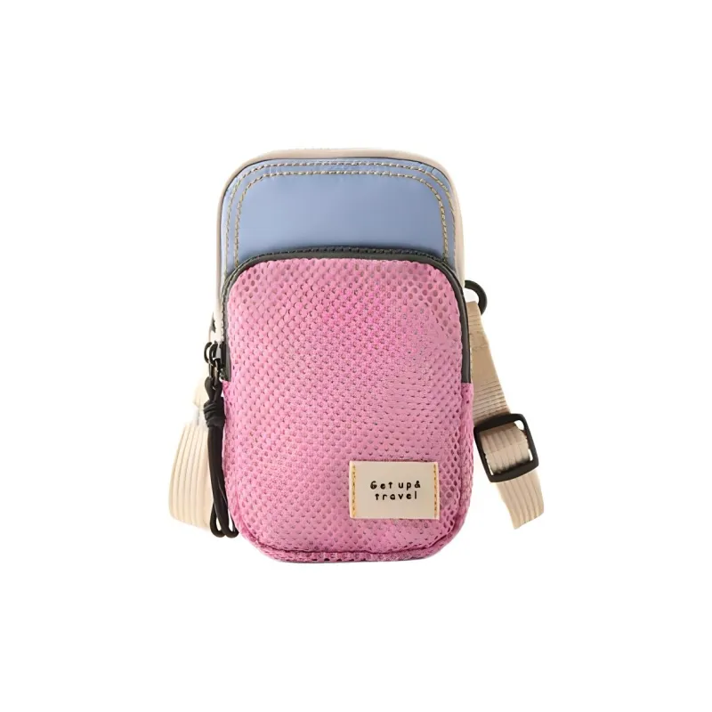 ZARA Polyester Shoulder Bag, Crossbody Bag Regular Women's Pink & Blue-0