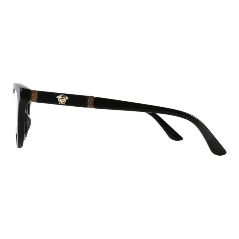 VERSACE - Oval Eyeglass Frames Women's Black-2