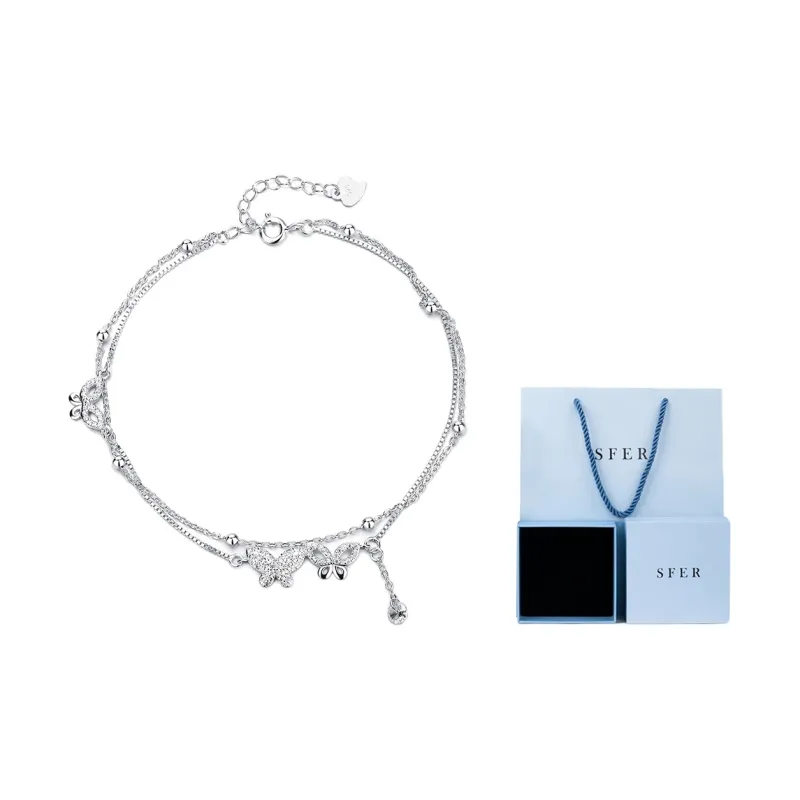 SFER S925 Silver Anklets Women's-1