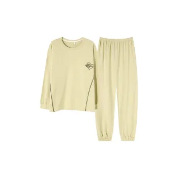 MIIOW Pajama Set Women's Light Green Heart