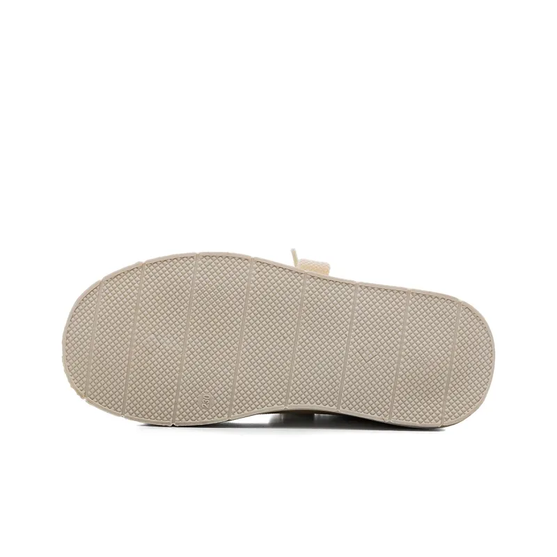 RENBEN Lightweight Support Height Increasing Low Top Skateboard Shoes Women's Beige-3