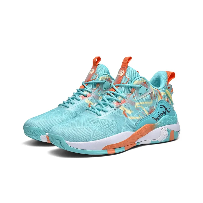 MUSNODO Cushioning, Slip Resistant, Abrasion Resistant, Breathable, Support, Rebound Mid Top Basketball Shoes Men's-13
