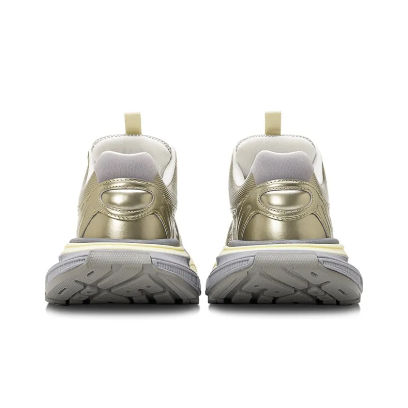 HART DAVIS X103 Series Wear Resistant Height Increasing Low Top Chunky Sneakers Unisex Champagne-4