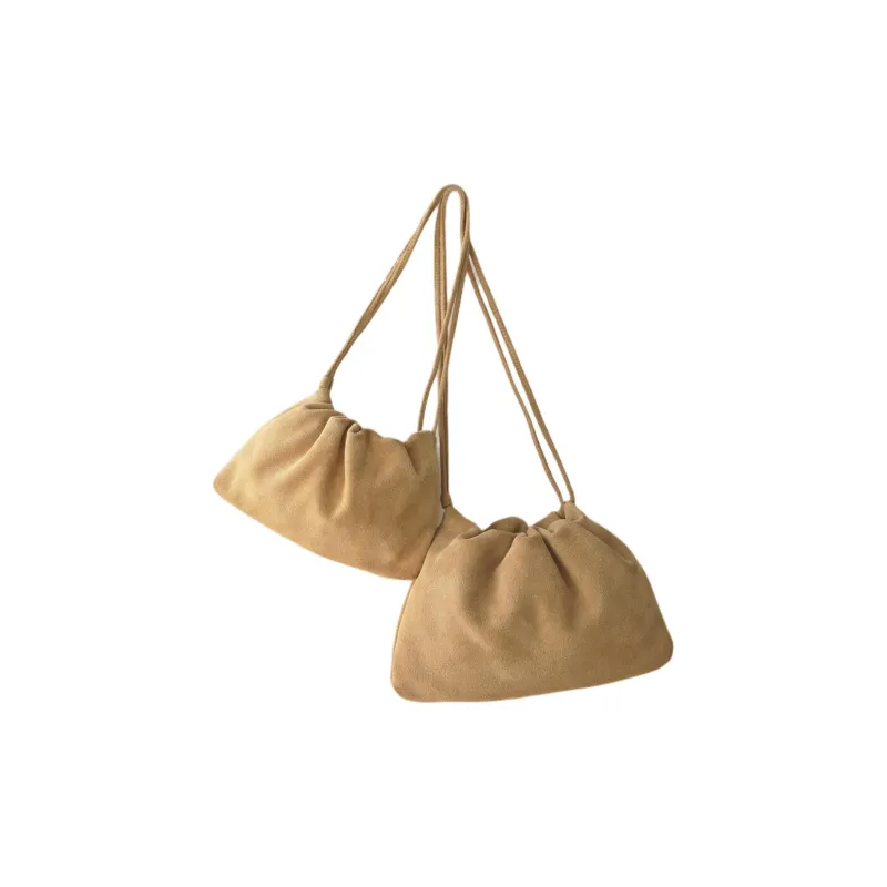 NOTHING WRITTEN Cow Leather Shoulder Bag Regular Unisex Beige-1
