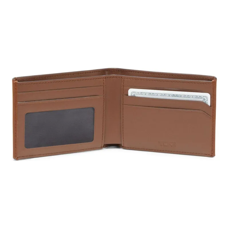TUMI Textured Leather Wallet Men's Brown-1