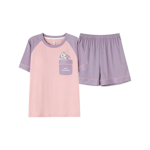 The Story Of The Flower Season Pajama Set Women's Pink