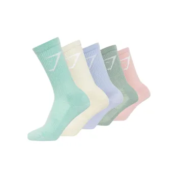 GYMSHARK Mid-Calf Socks Women's 5 Pack