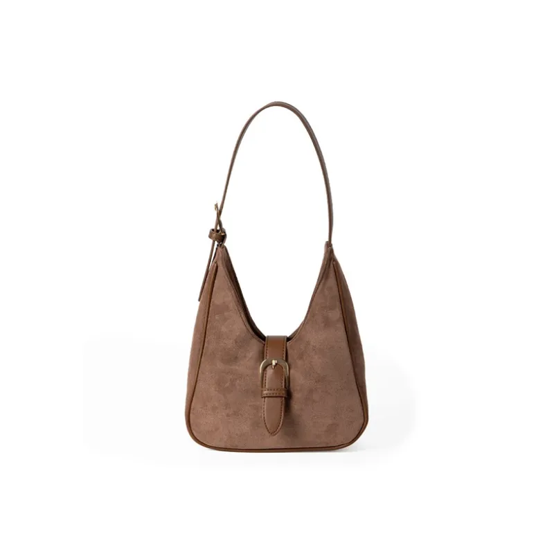 H YXIANG Suede With PU Handbag, Shoulder Bag Women's-6