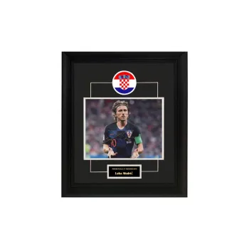 Three For Collection Luka Modrić Personal Signature Framed Photo Included SA Certificate Croatia National Team