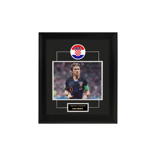 Three For Collection Luka Modrić Personal Signature Framed Photo Included SA Certificate Croatia National Team