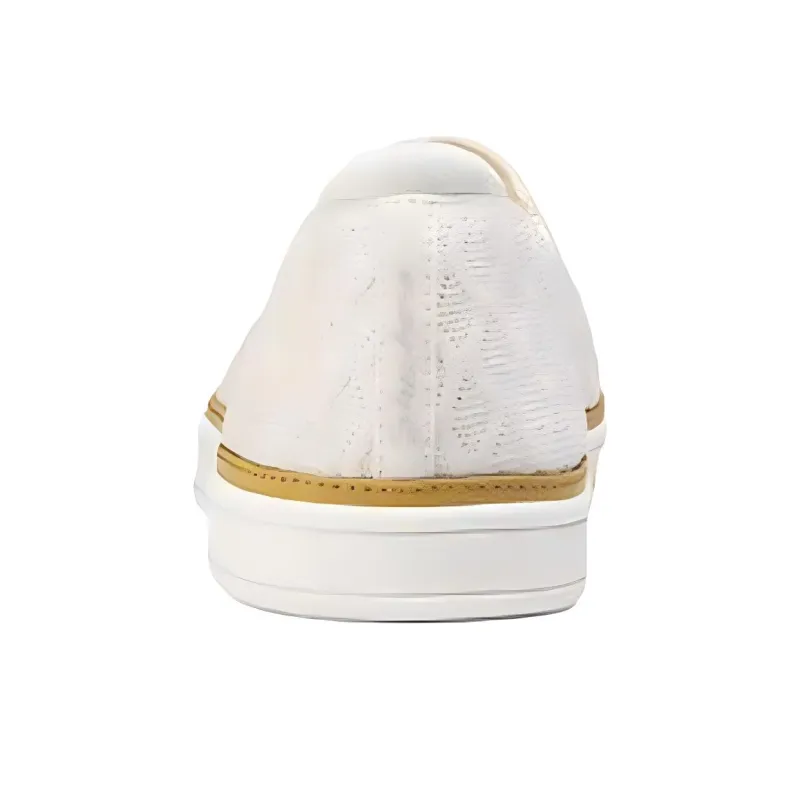 Skechers Slip Resistant Breathable Low Top Casual Shoes Women's Ivory-3