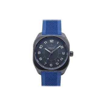 HERMES HERMES H08 Collection Wrist Watch Automatic Mechanical Movement Rubber Strap 39mm Gray Dial Men's Watches