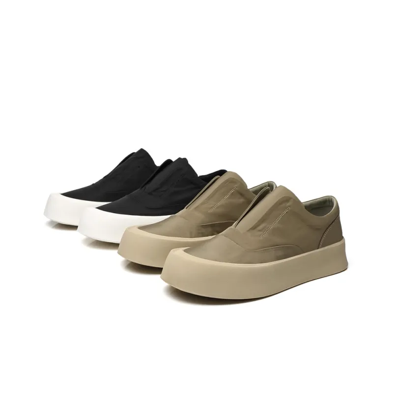 XIAOTOULANG Slip Resistant Breathable Low Top Canvas Shoes Men's-4