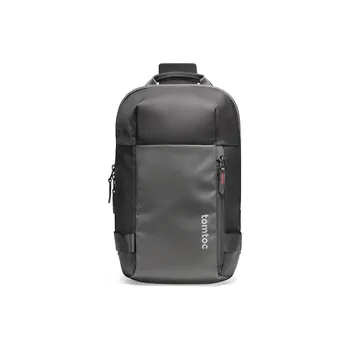 Tomtoc Polyester Sling Bag, Backpack, Shoulder Bag, Laptop Bag Regular Unisex Black/Khaki