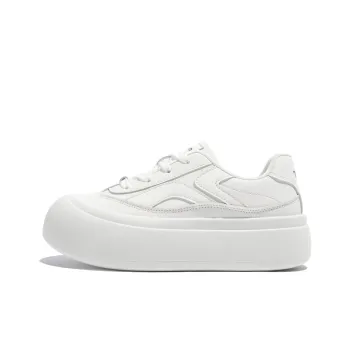 TUOPIN Pie Shoes Anti Slip Wear Resistant Skateboard Shoes Women's White
