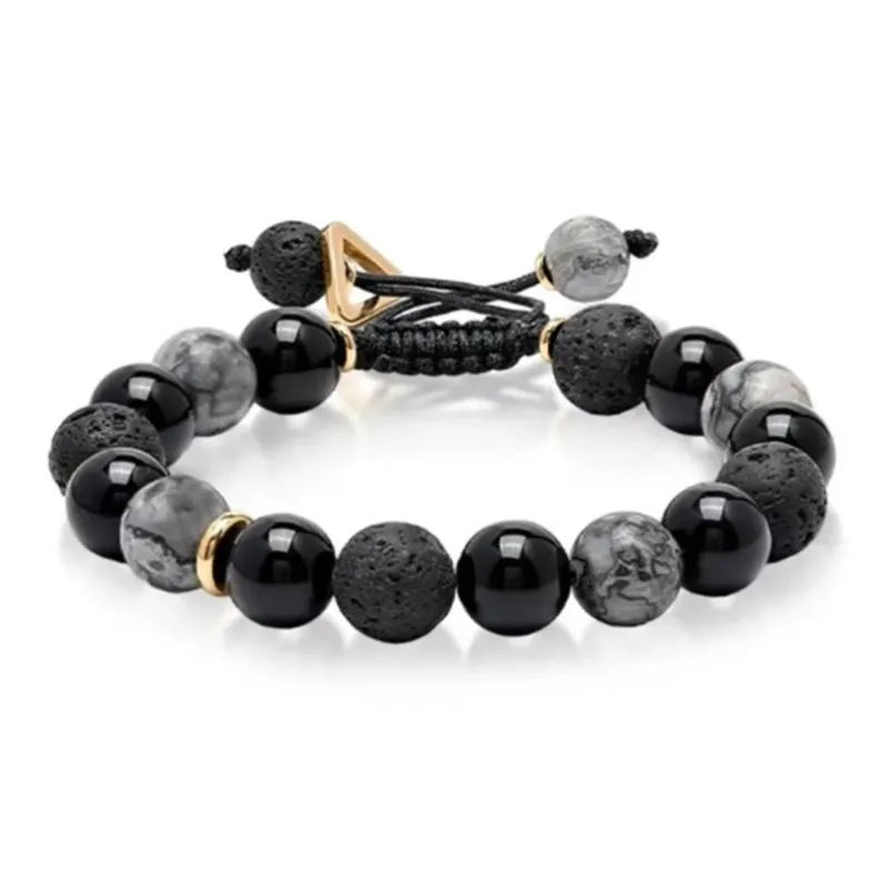Zhongzhao Jewelry Obsidian Jade Bracelets Unisex-2
