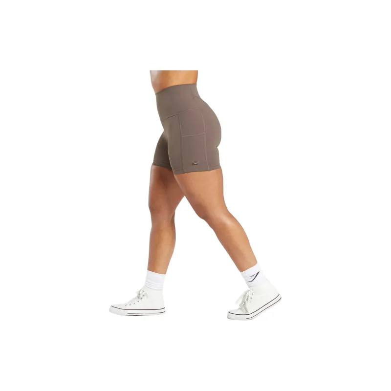 GYMSHARK LEGACY Sports Shorts Women's Walnut Wood Fuchsia-2