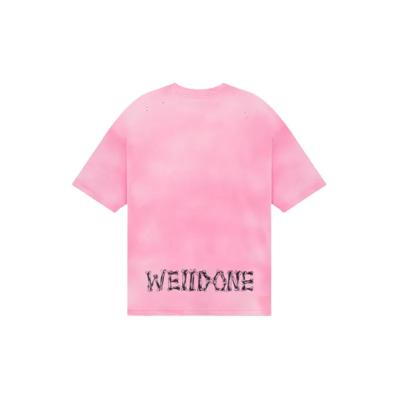WE11DONE Bolt Teddy Crew neck T shirt-1