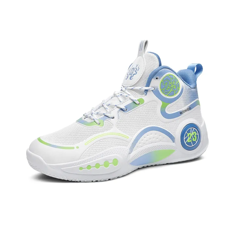 MUSNODO Cushioning Anti-Slip Wear-Resistant Breathable Supportive Rebound Mid-Top Basketball Shoes Unisex-10