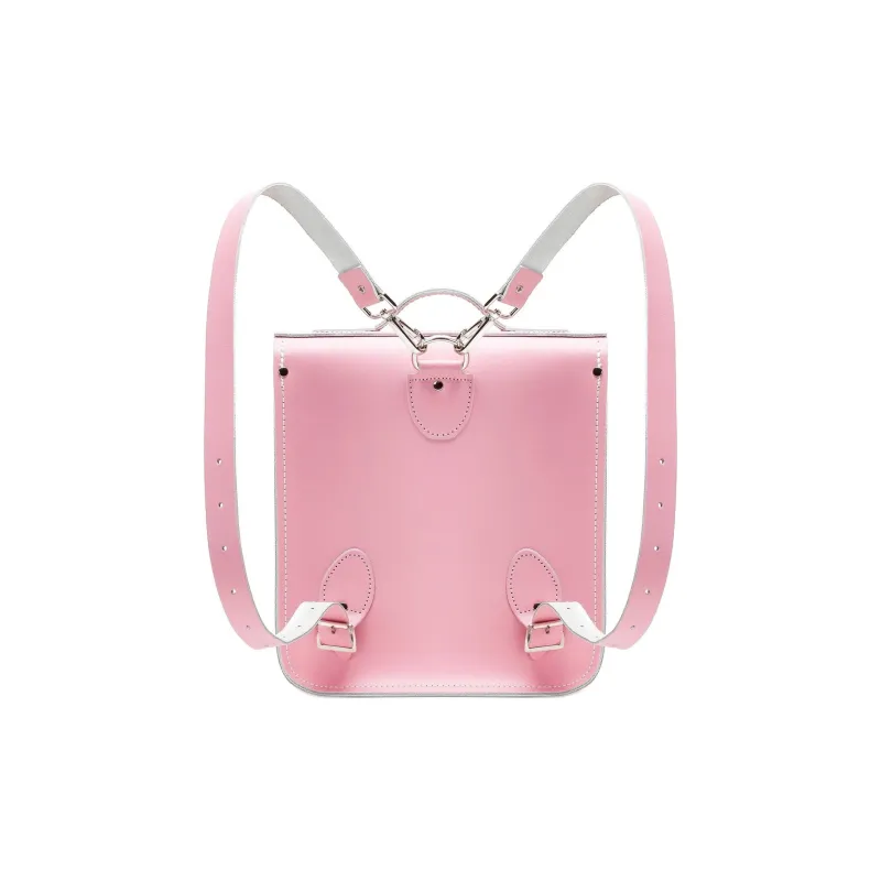 Zatchels Leather Backpack Women's Pink-3