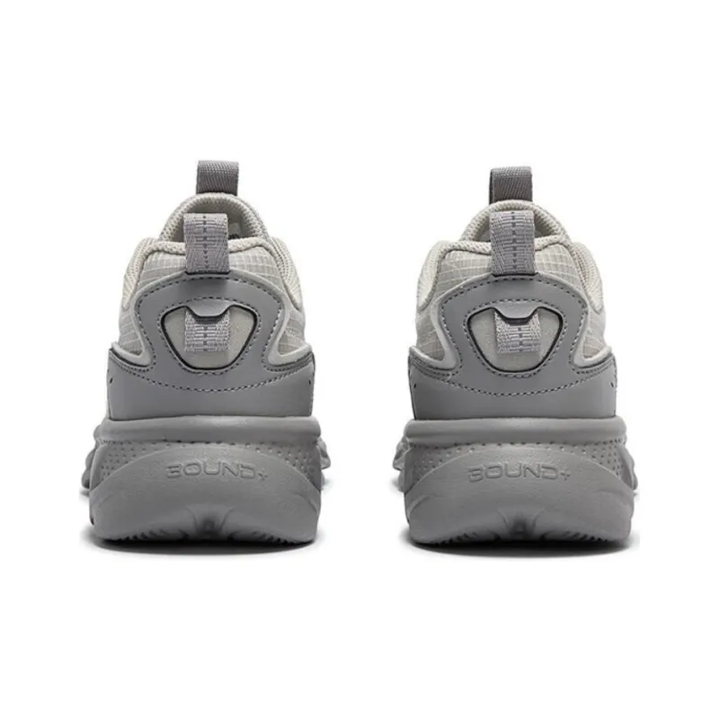 361° Abrasion Resistant Low Top Running Shoes Women's Gray-3