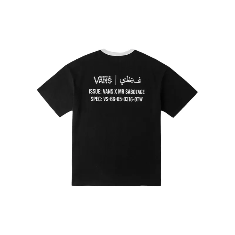 Vans x YAZHOUYISHUJIA T Shirt Unisex Black-1