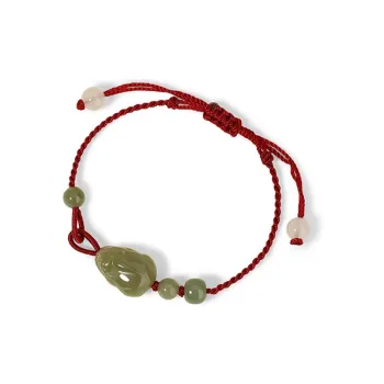 DAISY BEAUTY Hetian Jade Bracelets Women's Green Jade