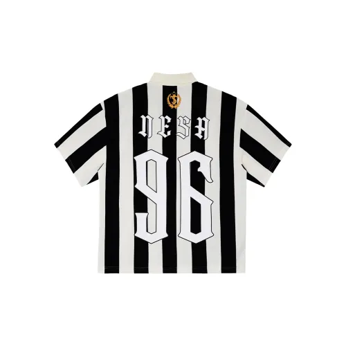 STK SMALL TOWN KID Polo Shirts Unisex Black/White Stripes