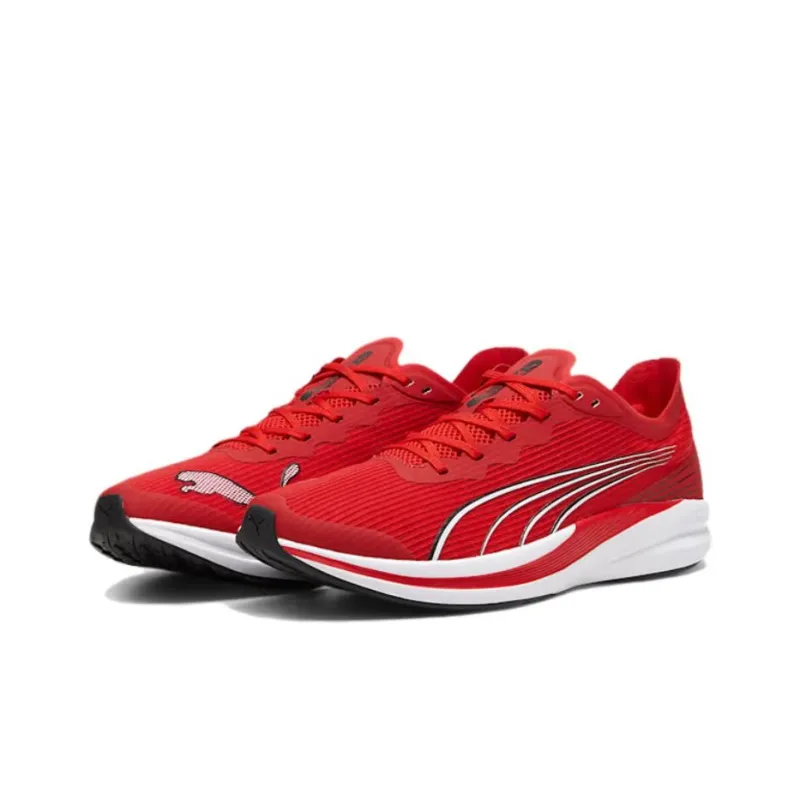 PUMA Redeem Profoam Cushioning, Breathable, Lightweight, Rebound Low Top Training Running Shoes Unisex Red White-2