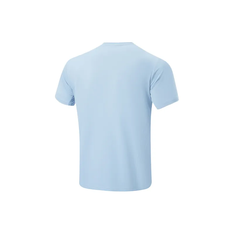 LiNing T Shirt Men's Soft Matte Blue-1