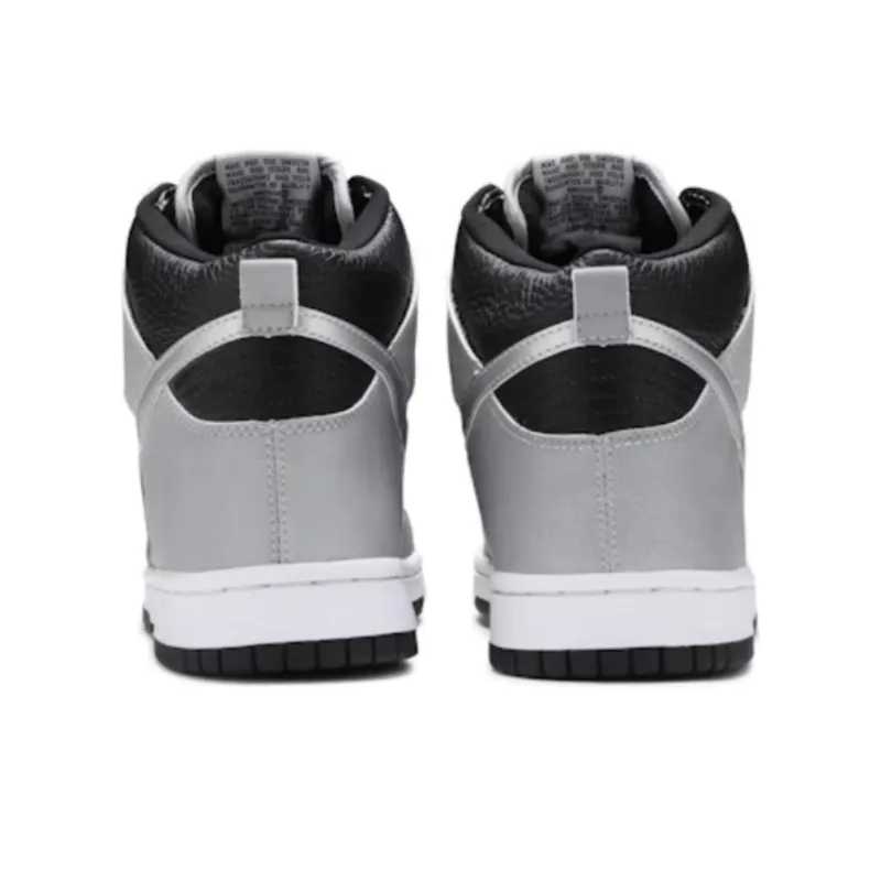 Nike Dunk High Le 'Black Metallic Silver'-3