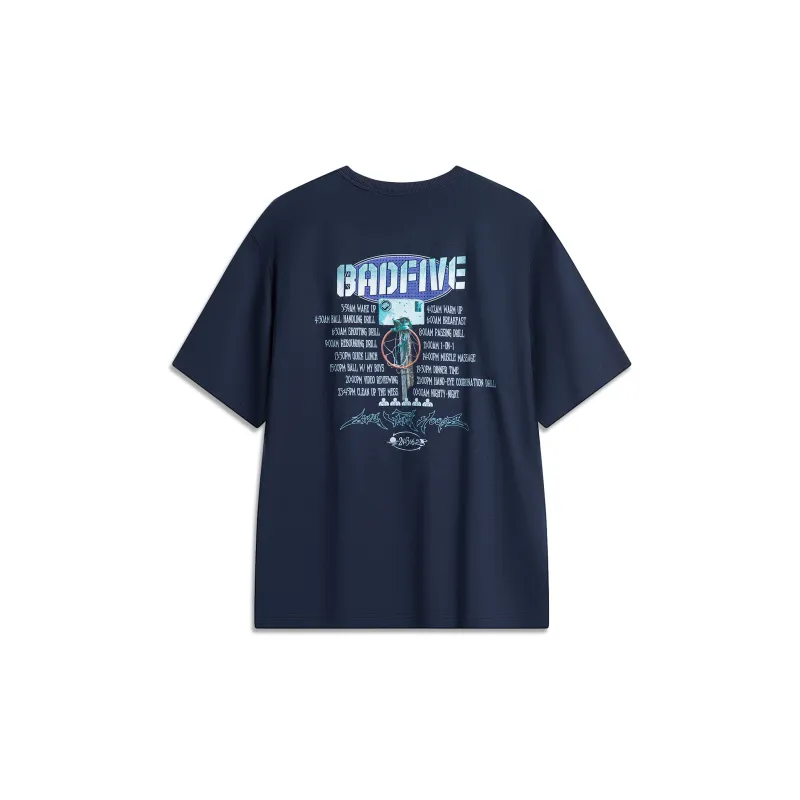LiNing T Shirt Men's Dark Marine Blue-1