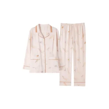 MIIOW Pajama Set Women's Light Pink Stars