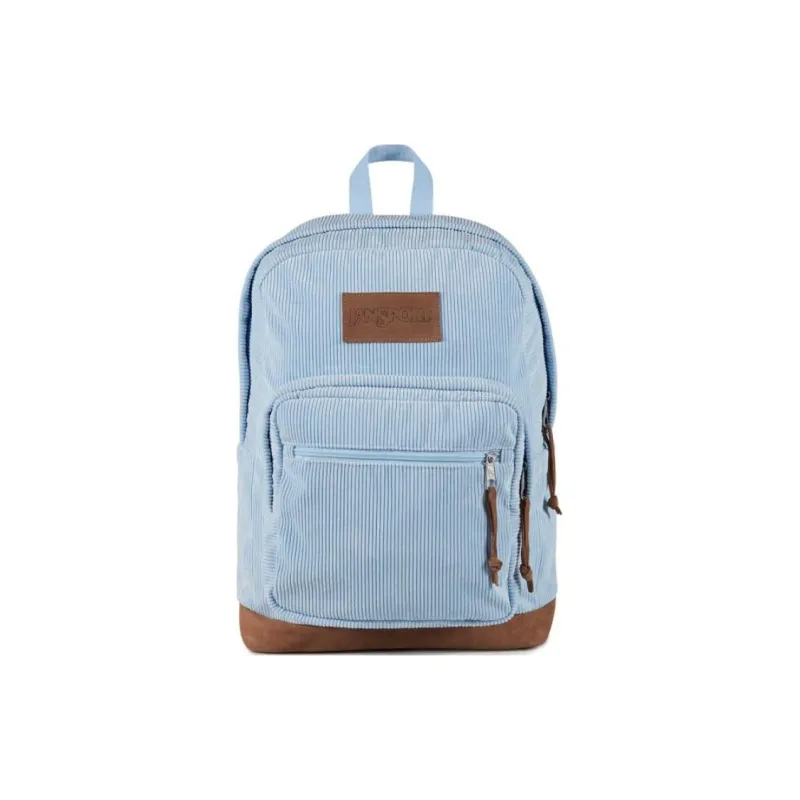 JanSport Corduroy Backpack Unisex Blue-0