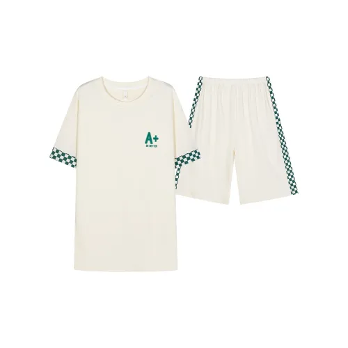 GOSO Pajama Set Men's White Shades