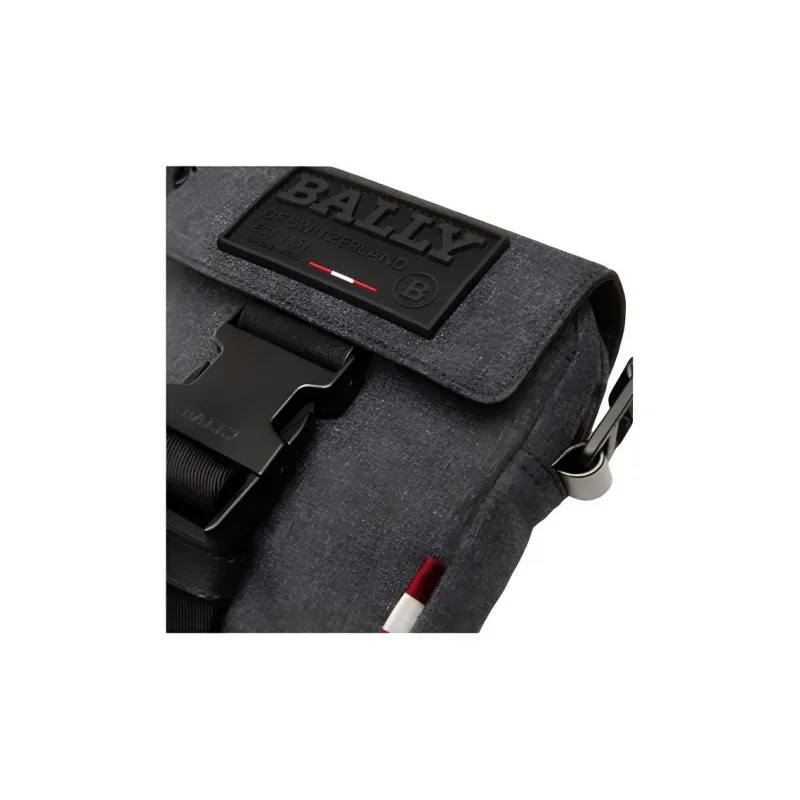 BALLY Fabric Small Crossbody Bag Shoulder Bag Crossbody Bag Regular Men's Gray-3