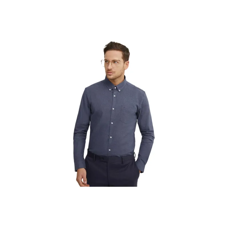 DANIEL HECHTER Shirt Fall Winter Men's Dark Royal Blue-1