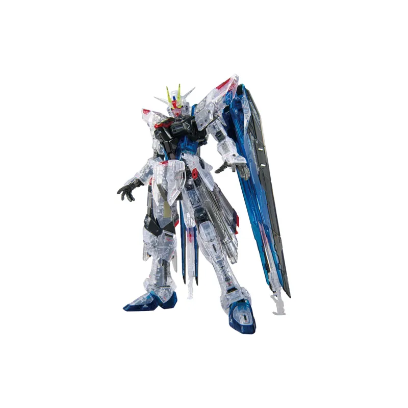 BANDAI Gundam Base Shanghai GCP Limited RG 1/144 Freedom Gundam VER.GCP Color Transparent Assembled Models-0