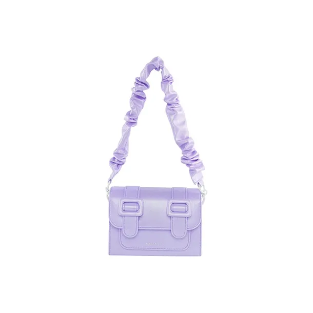 MERIMIES Thai Satchel Bag PU Shoulder Bag Women's Purple-1