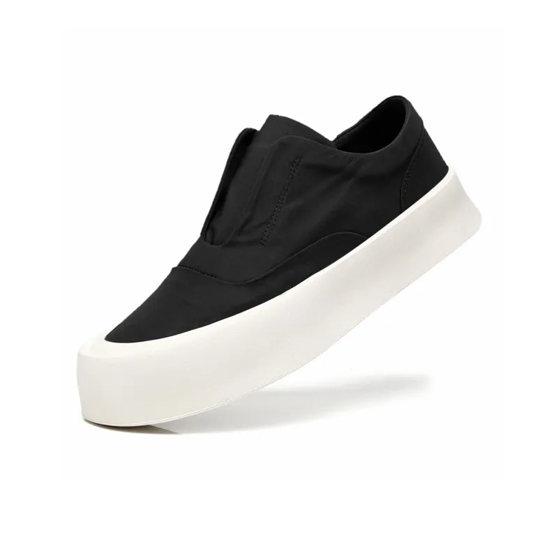 XIAOTOULANG Slip Resistant Breathable Low Top Canvas Shoes Men's-3