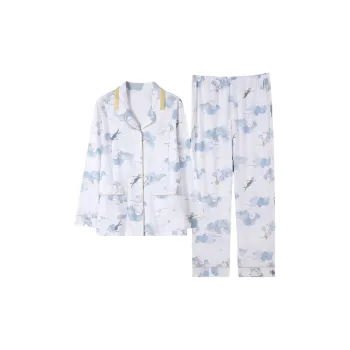 MIIOW Pajama Set Women's Light Blue Girl