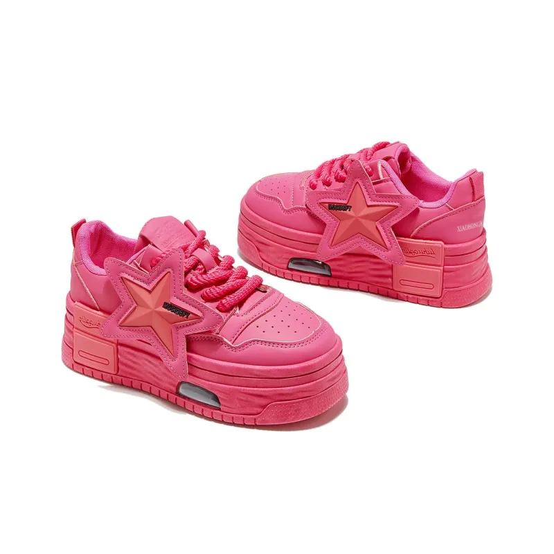 Little Red Man Lightweight Low-Top Skateboard Shoes Women's-10