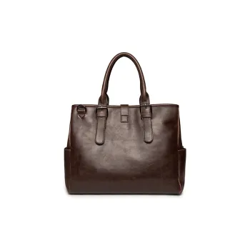 CARTELO Polyester Crossbody Bag Shoulder Bag Laptop Bag Handbag Medium Size Unisex Coffee