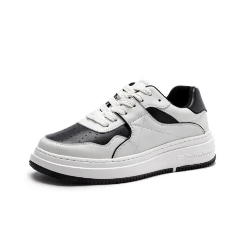 PLO CART Skateboard Shoes Men Low-Top White/Black