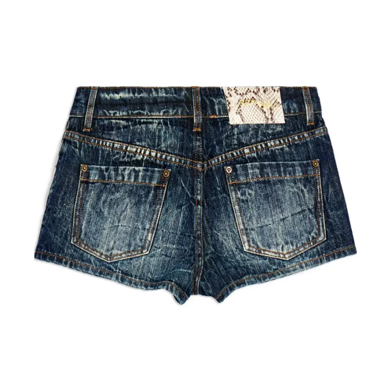 Ed Hardy SS24 Denim Shorts Women's Indigo-1